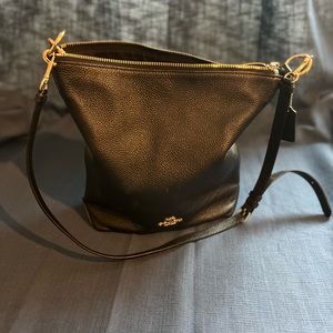 Black Coach hobo bag